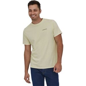 Patagonia Cream Responsibili-Tee Logo T-Shirt Gorpcore Minimalist Casual Men S